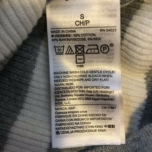 Gap NWOT Lightweight Ribbed Sweater Cotton Silk - Picture 7 of 7